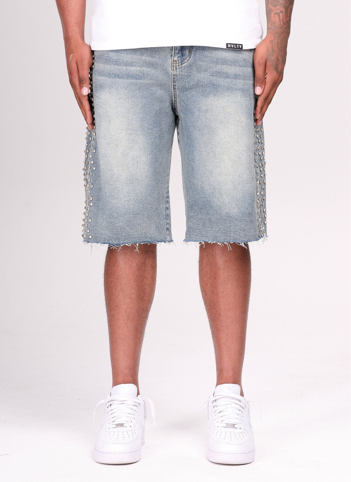 Short en jean vintage VVS - Bleu