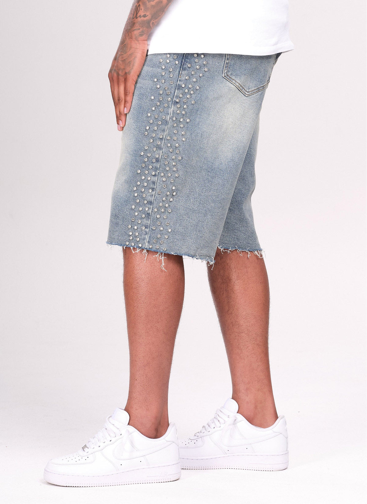 Short en jean vintage VVS - Bleu