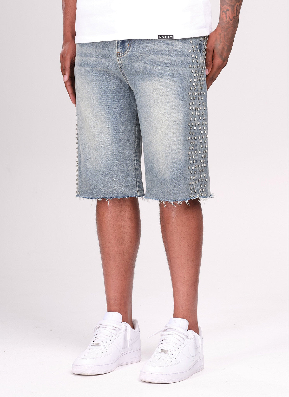 Short en jean vintage VVS - Bleu