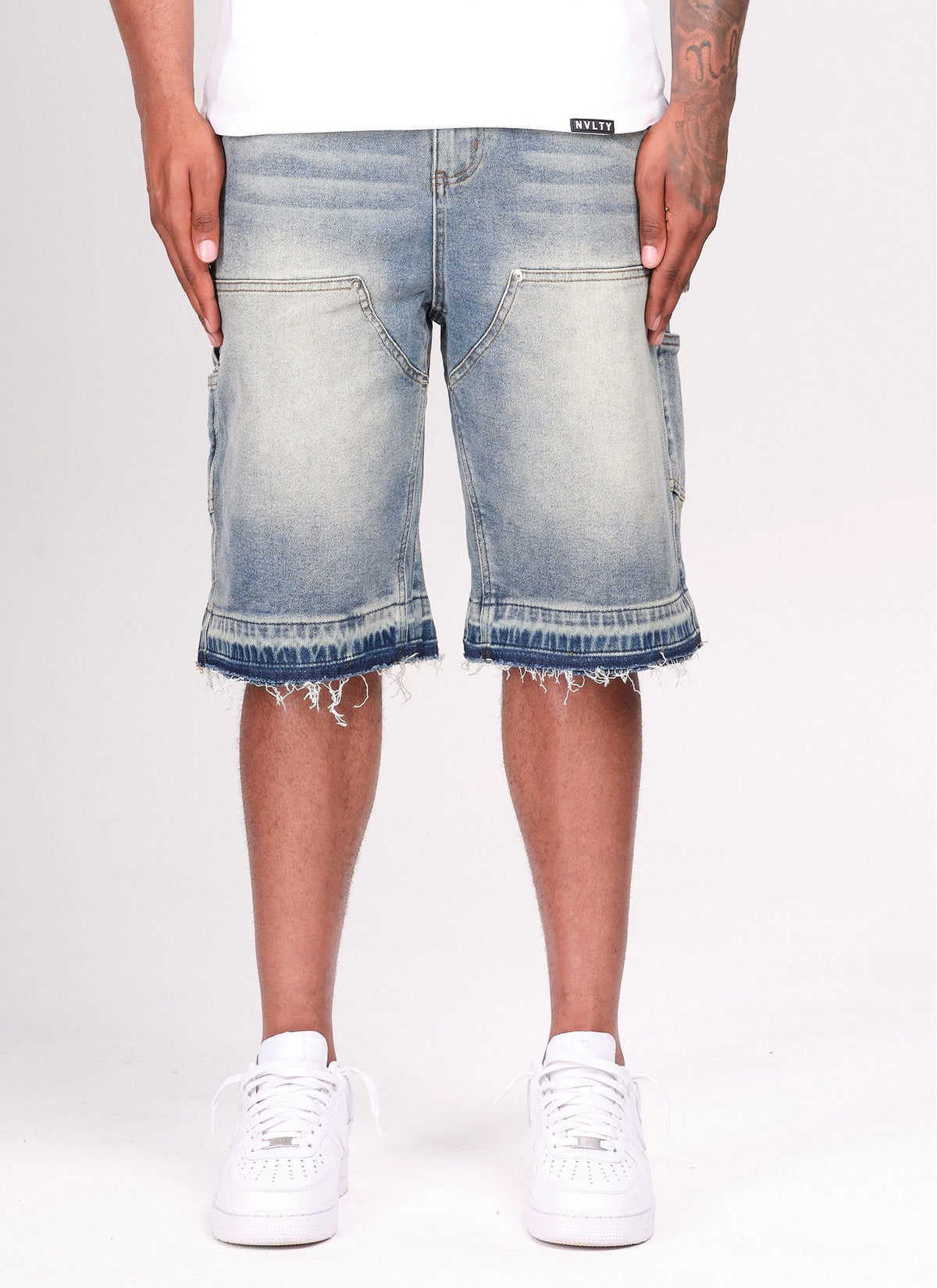 Vintage Carpenter Denim Shorts - Blue
