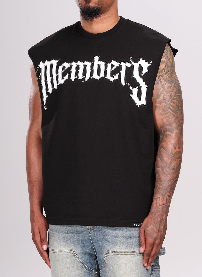 T-shirt sans manches Members Arc - Noir
