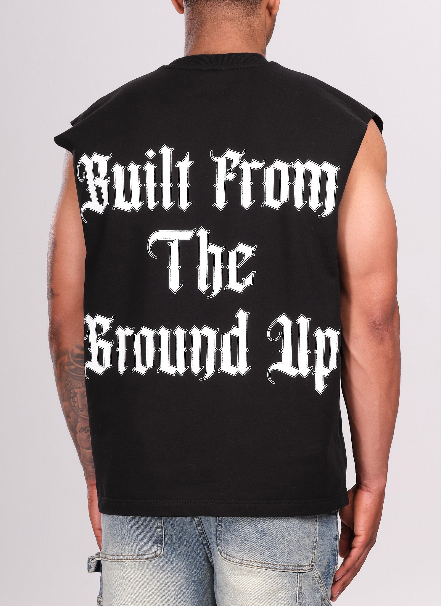 Members Arc Sleeveless T-Shirt - Black