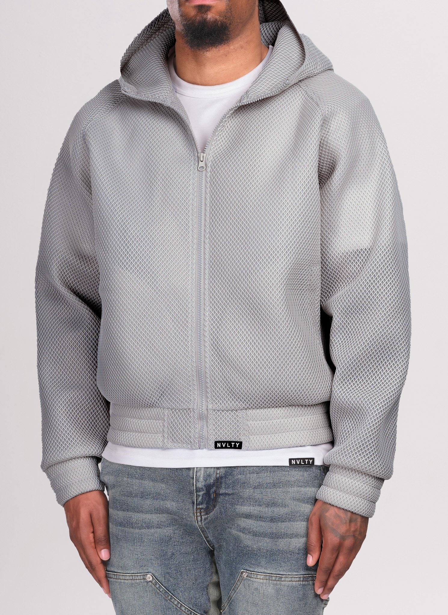 Scuba Structured Mesh Jacket - Grey