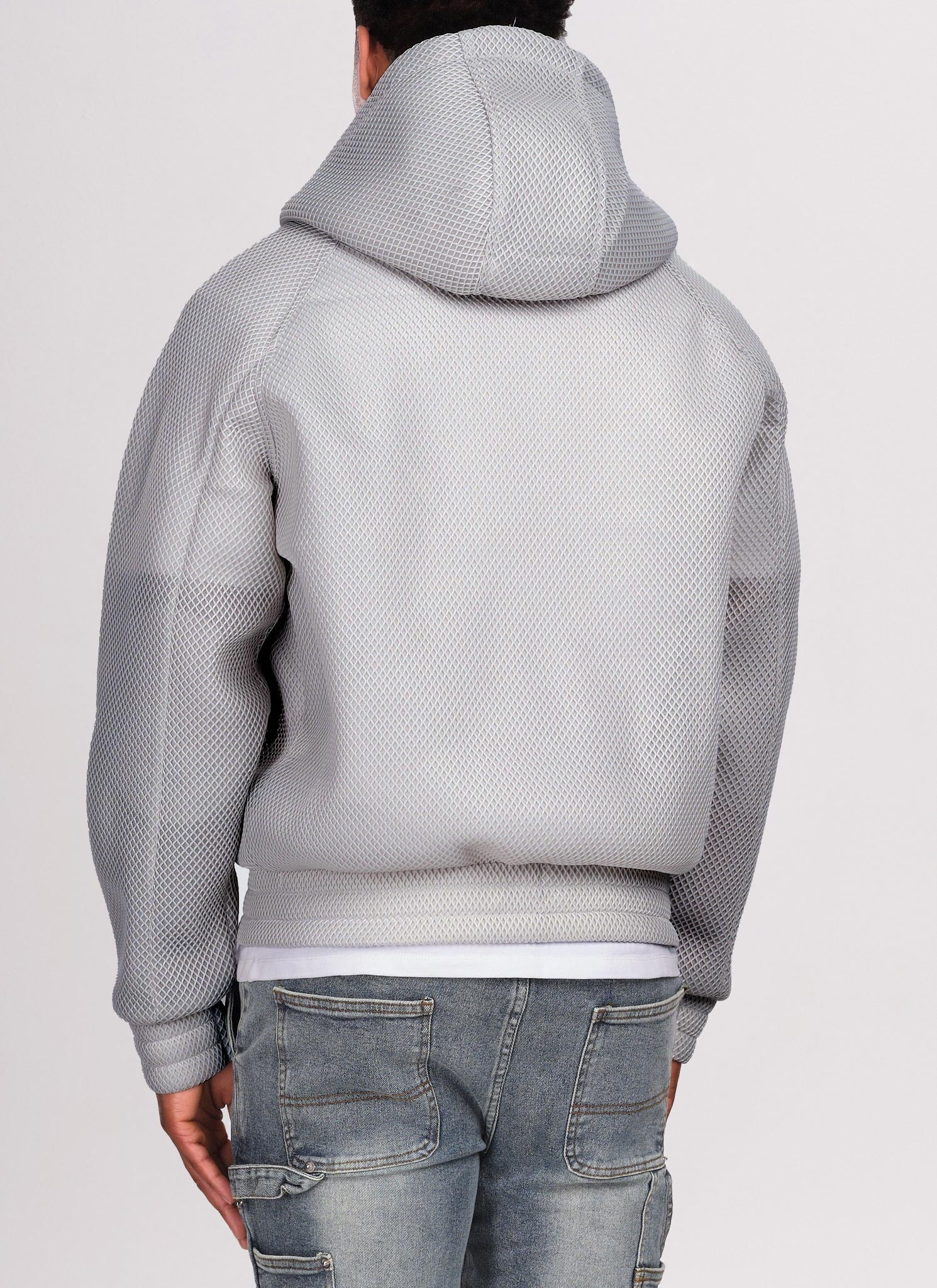 Scuba Structured Mesh Jacket - Grey