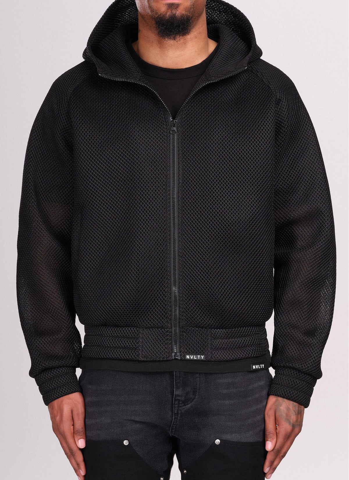 Scuba Structured Mesh Jacket - Black