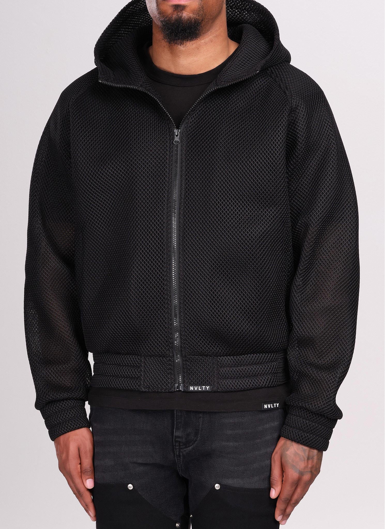Scuba Structured Mesh Jacket - Black