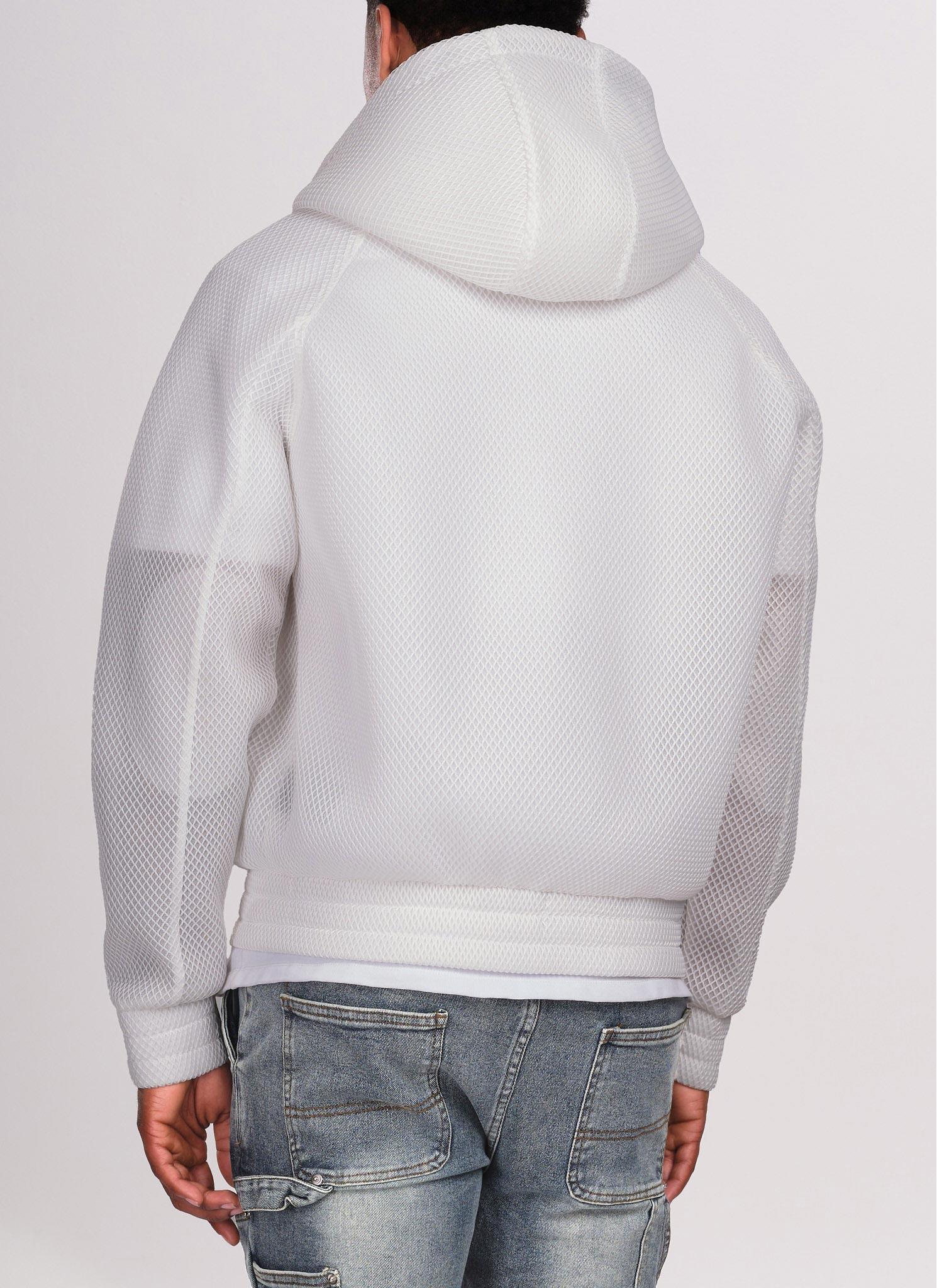 Scuba Structured Mesh Jacket - White