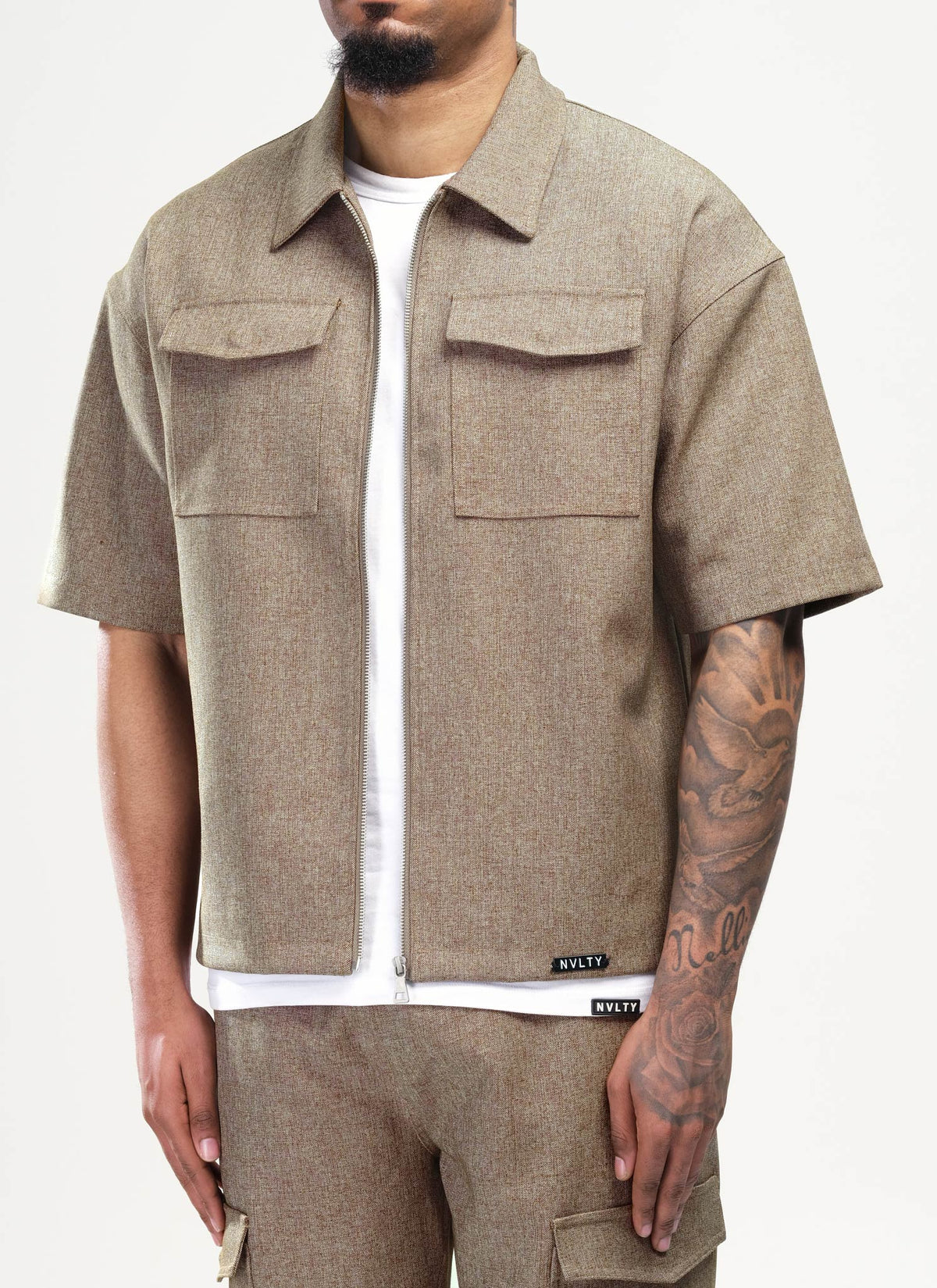 Tailored Militant Shirt - Brown