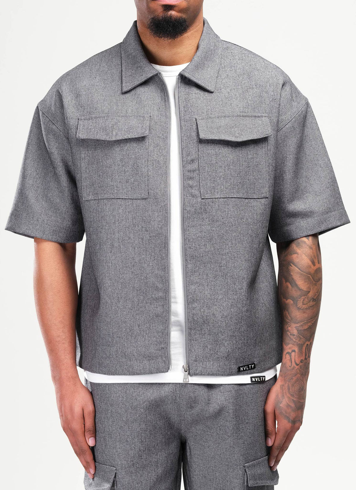 Tailored Militant Shirt - Grey