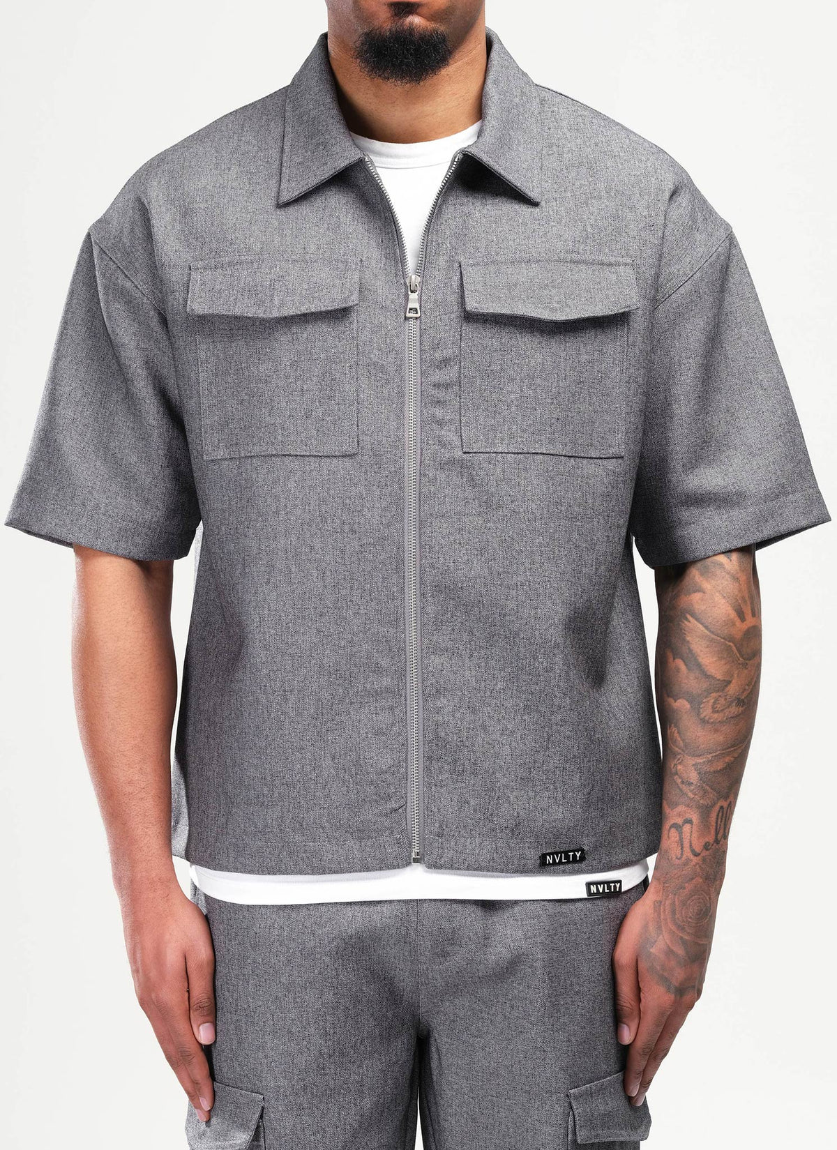 Tailored Militant Shirt - Grey