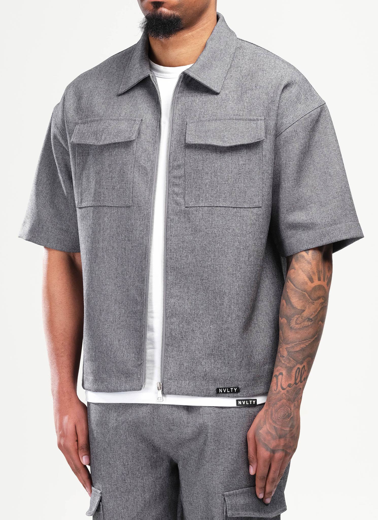 Tailored Militant Shirt - Grey
