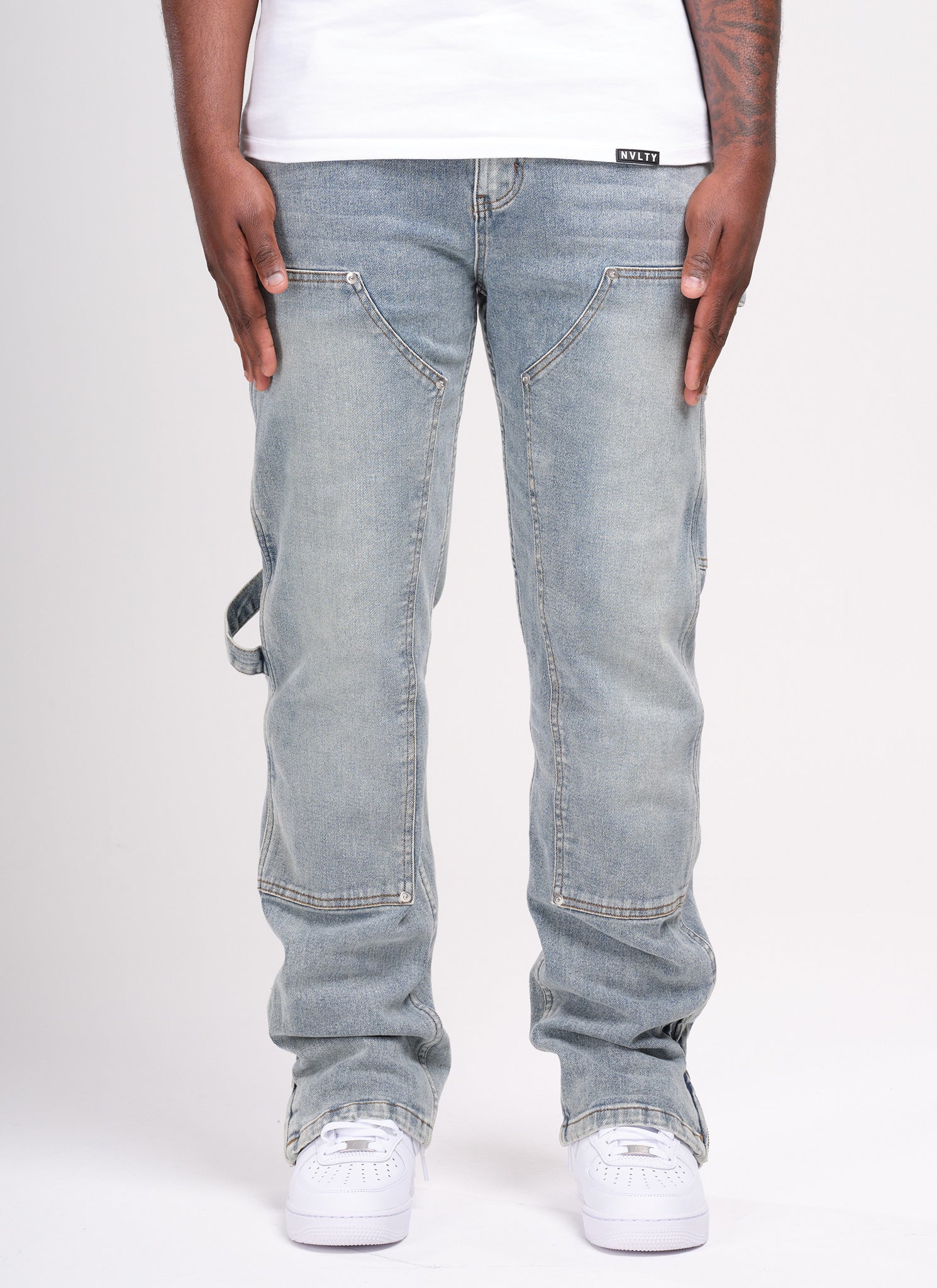 Vintage Carpenter Rivet Jeans - Blue
