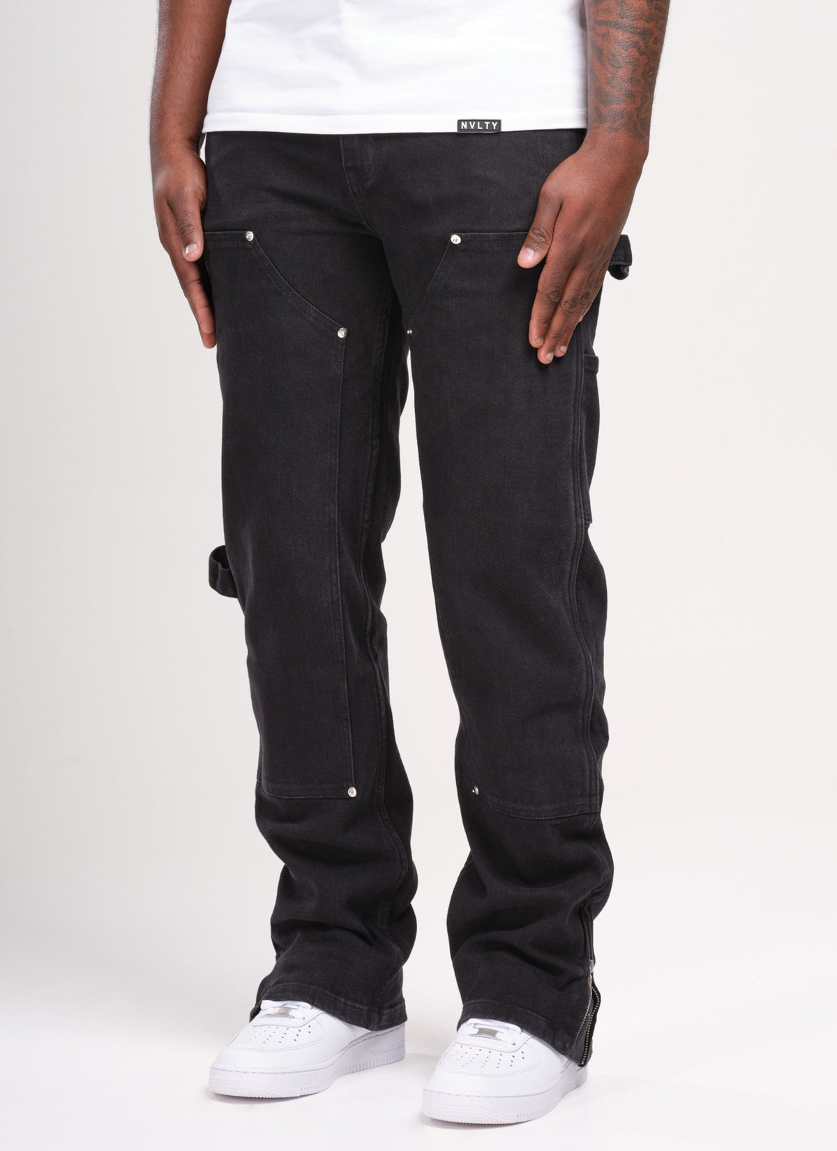 Vintage Carpenter Rivet Jeans - Black