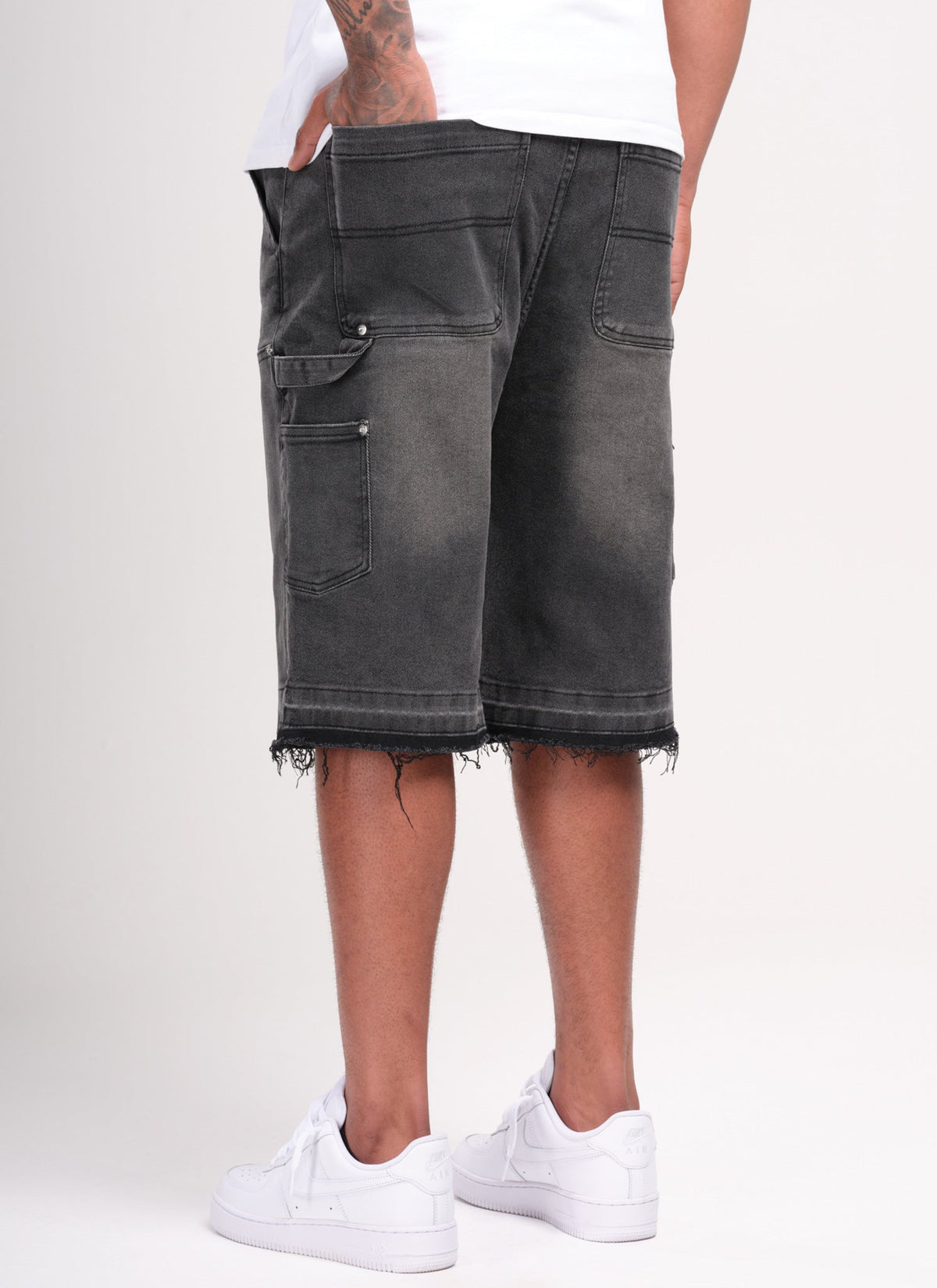 Vintage Carpenter Denim Shorts - Black
