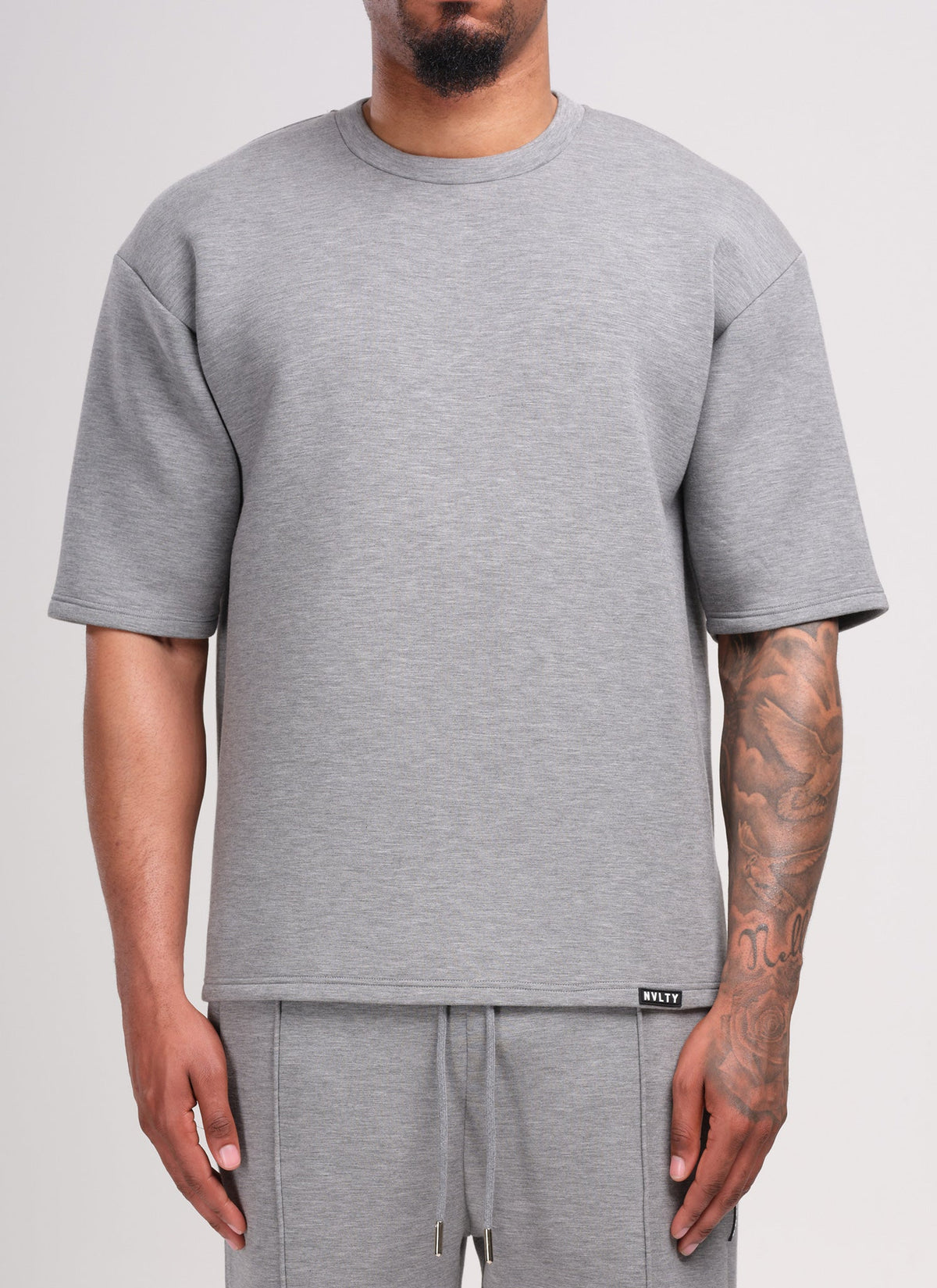 T-shirt structuré Scuba - Gris