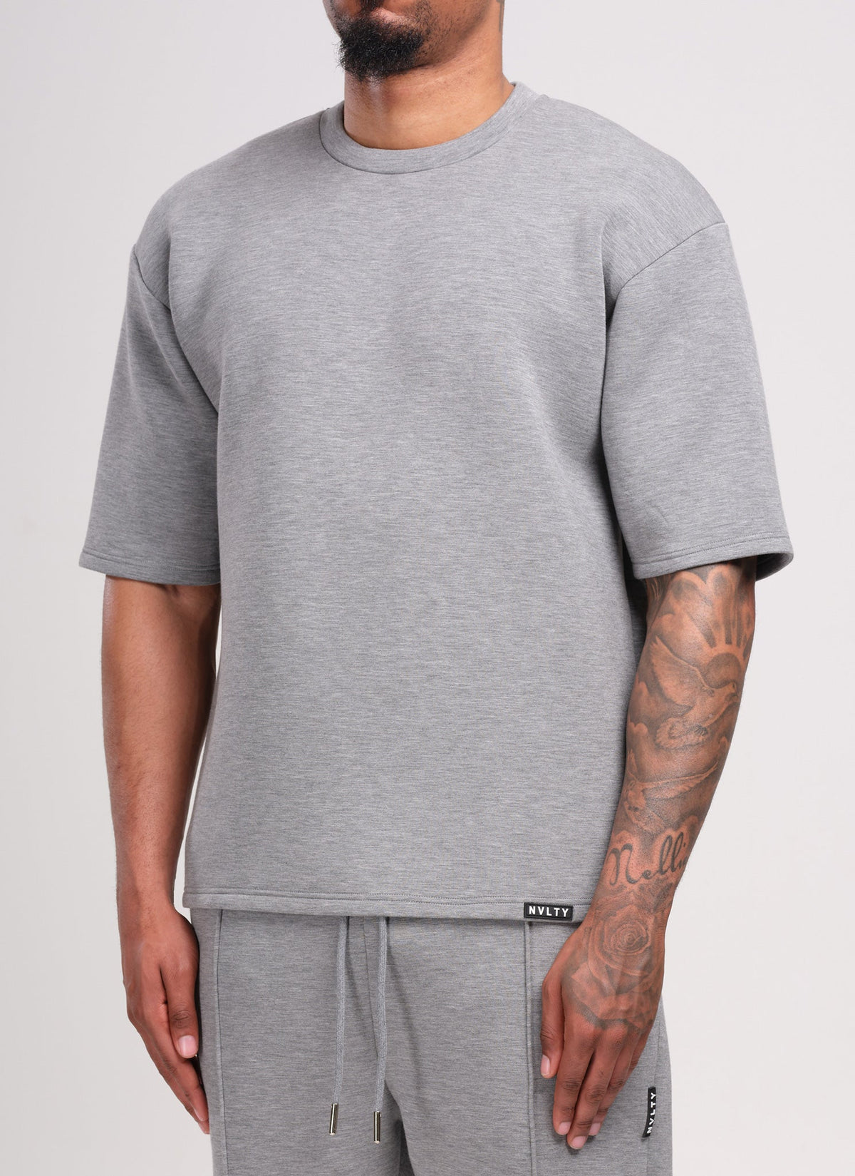 T-shirt structuré Scuba - Gris