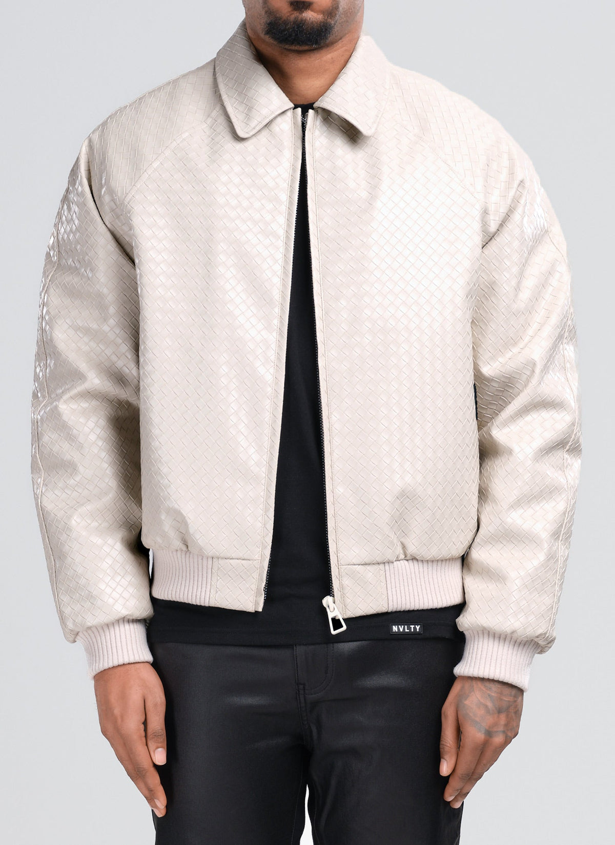Interlock Aviator Jacket - Ivory