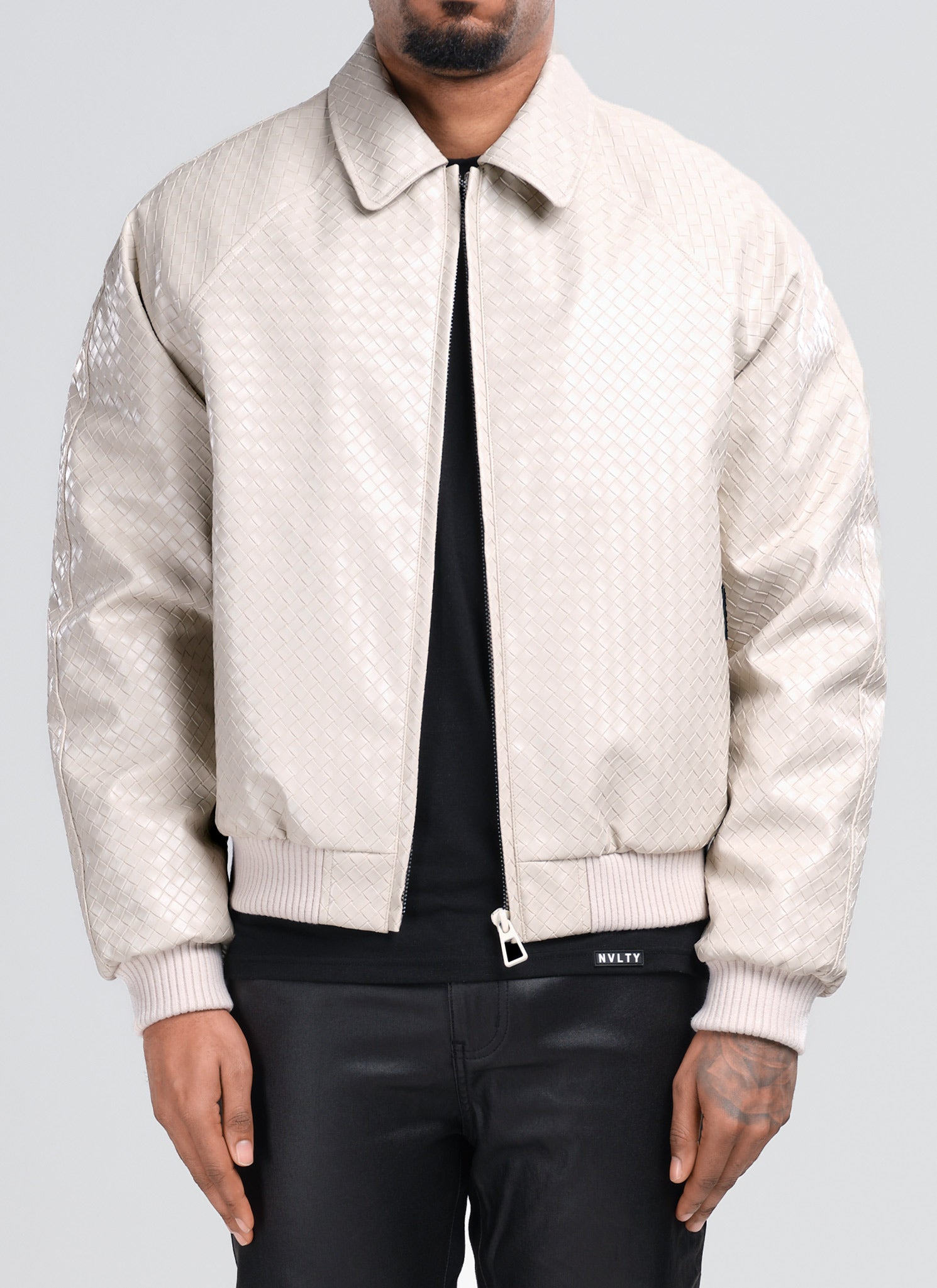 Interlock Aviator Jacket - Ivory