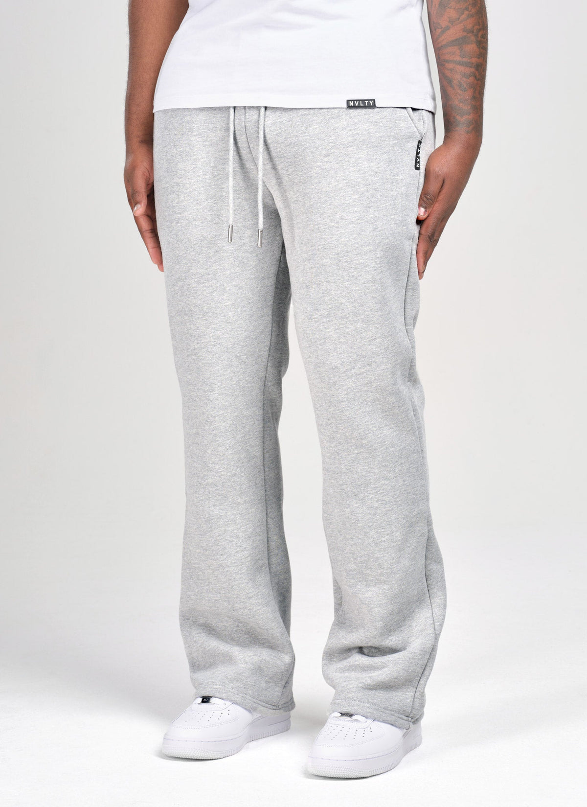Heavyweight Luxe Flare Joggers - Grey