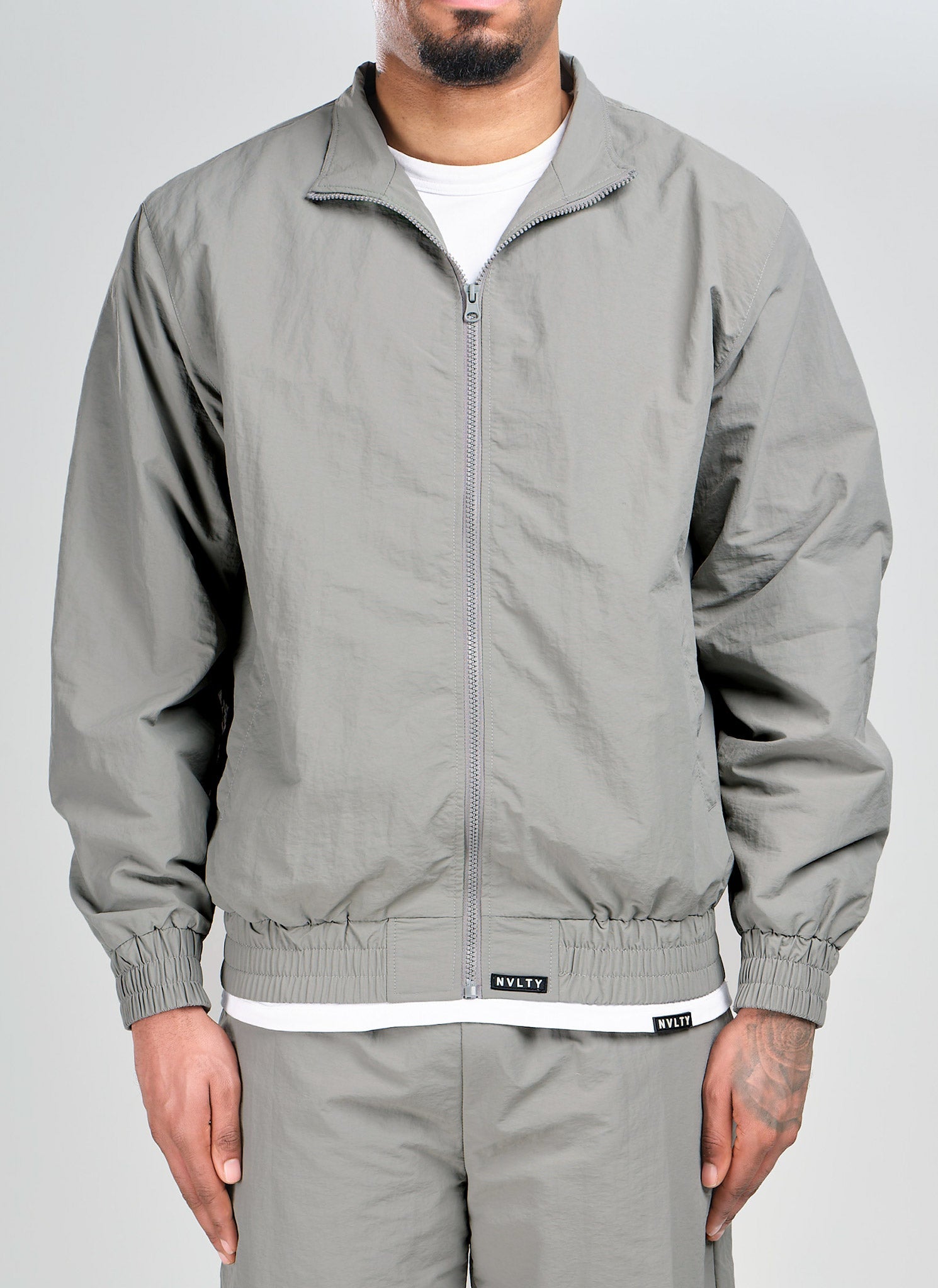 Heavyweight Luxe Track Jacket - Grey