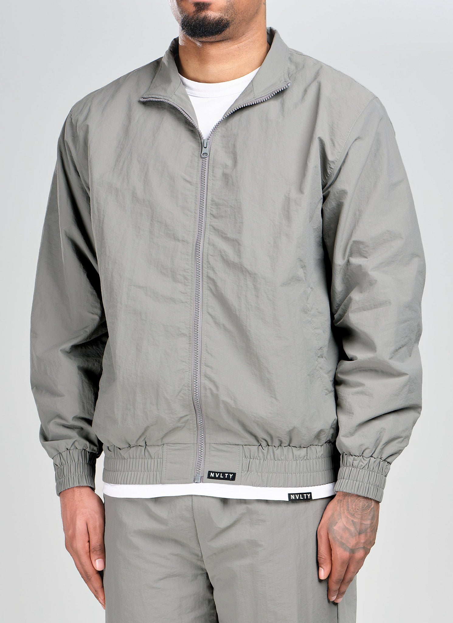 Heavyweight Luxe Track Jacket - Grey