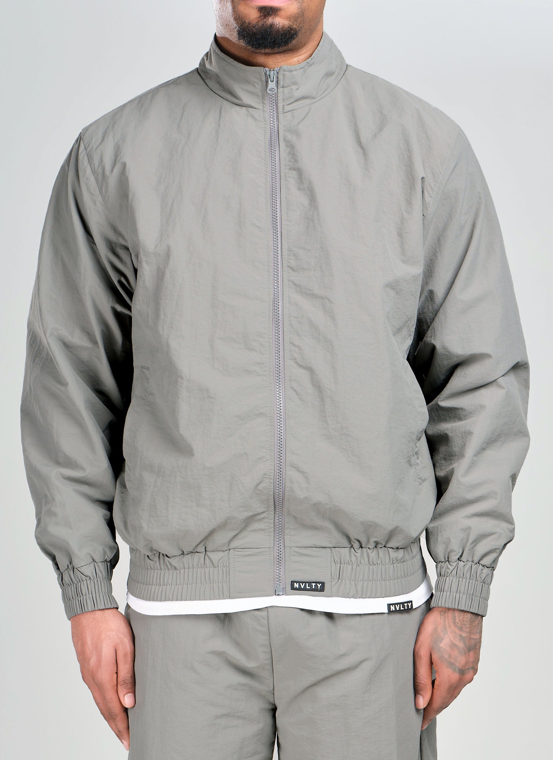 Heavyweight Luxe Track Jacket - Grey