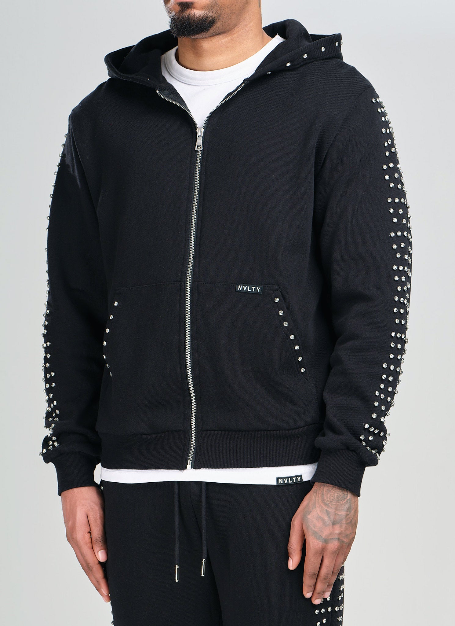 Vintage VVS Zip Hoodie - Black