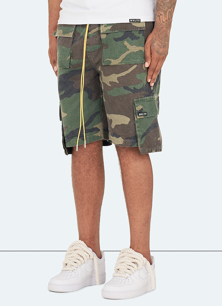 Vintage 4 Pocket Cargo Shorts - Camo