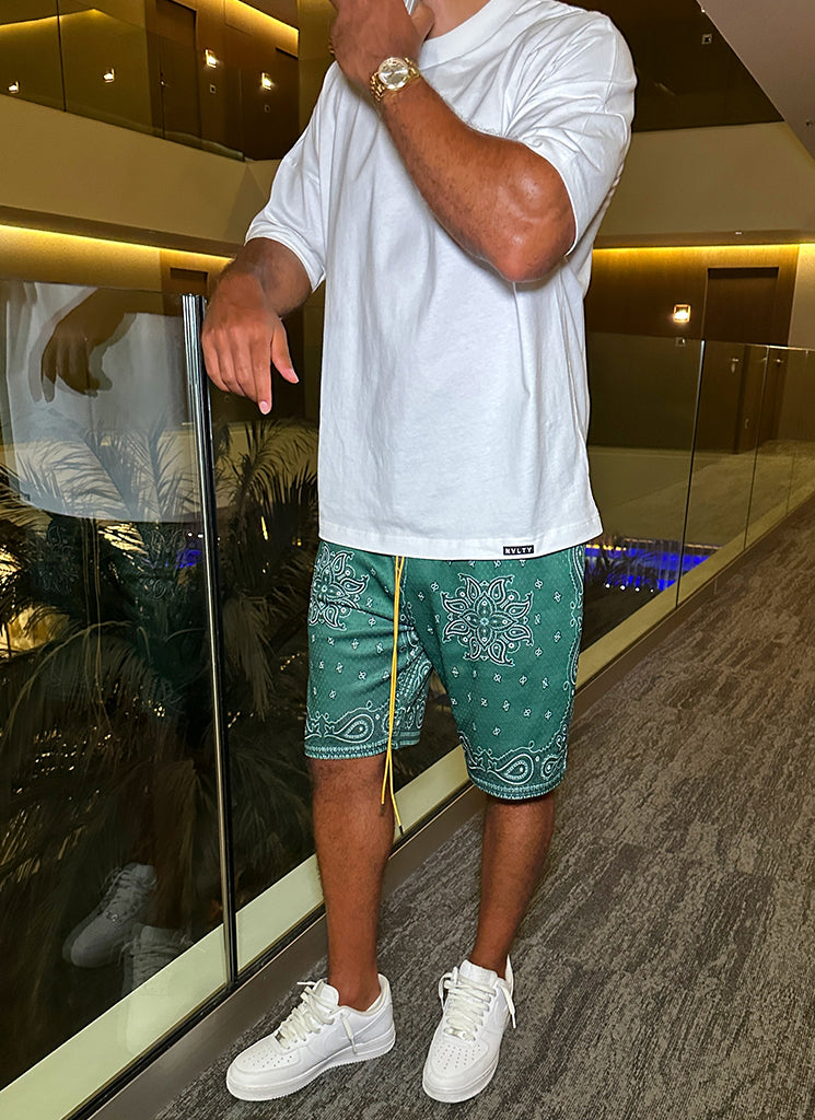 Short en maille cachemire - Vert