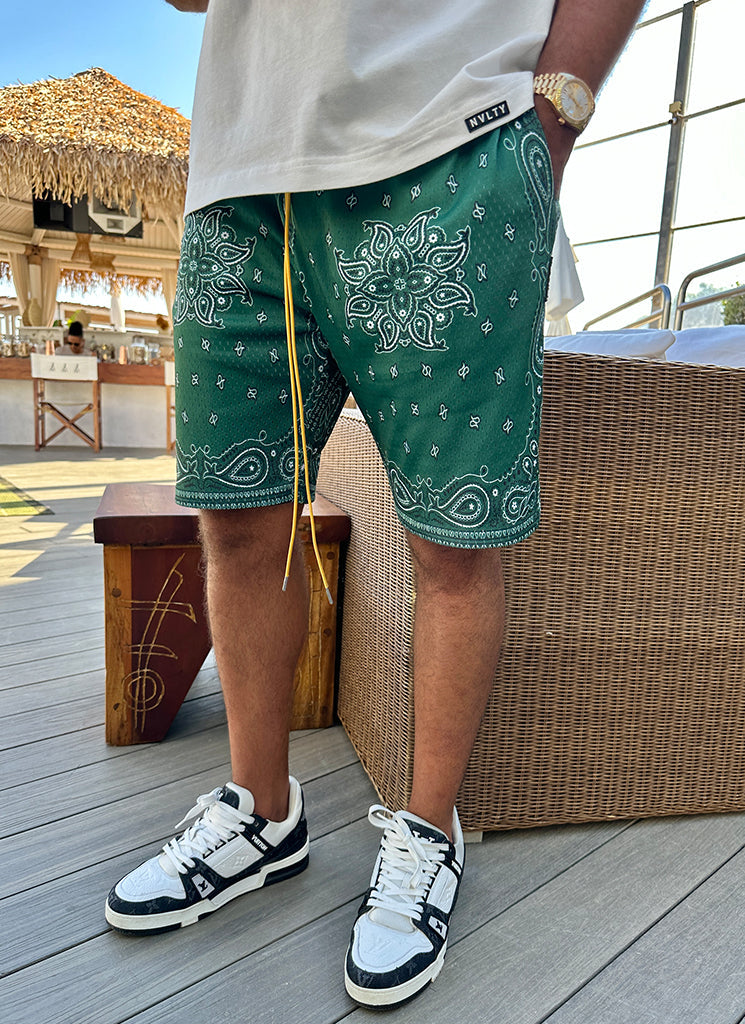 Short en maille cachemire - Vert
