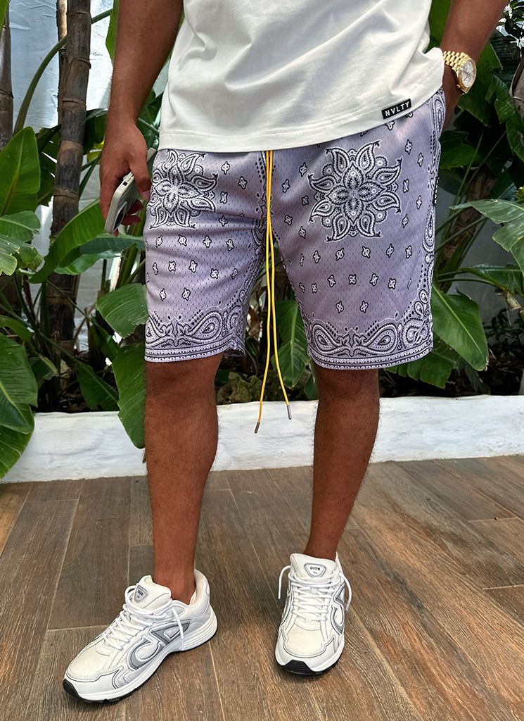 Short en maille cachemire - Gris