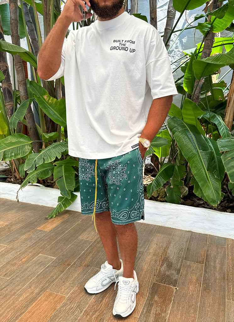 Short en maille cachemire - Vert