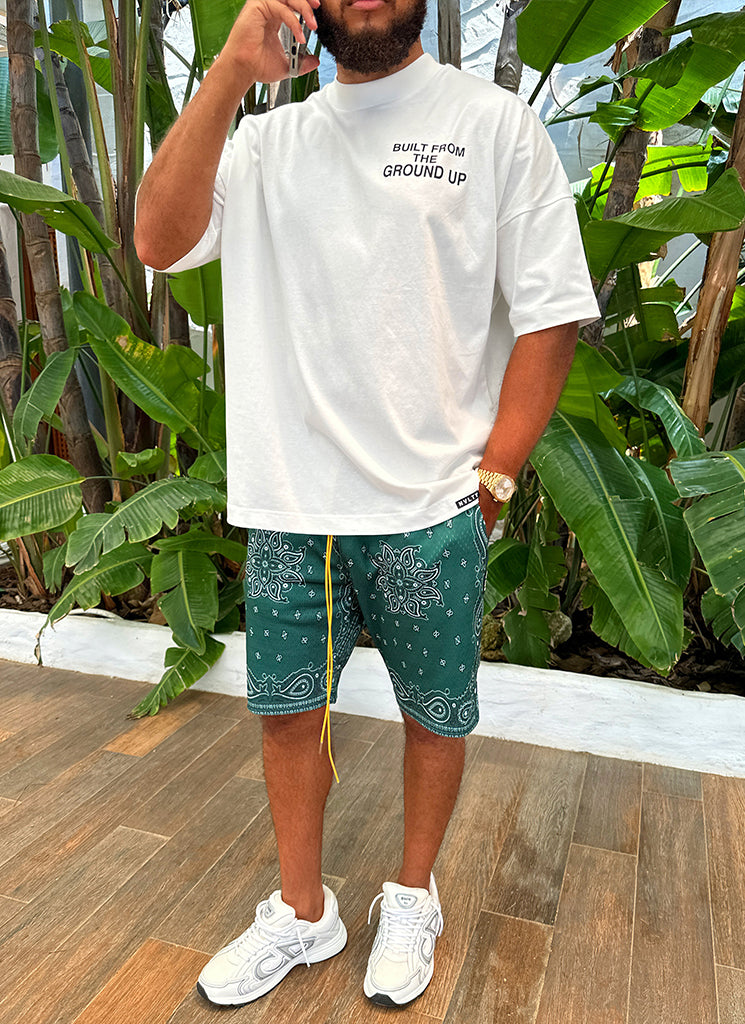 Short en maille cachemire - Vert