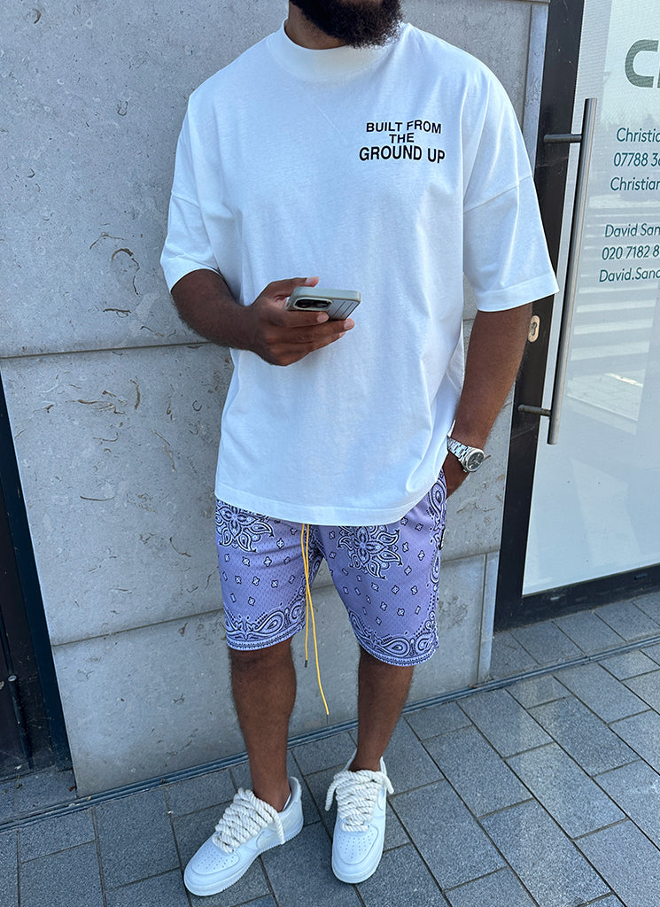 Short en maille cachemire - Gris