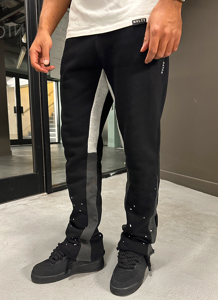 Pantalon de jogging vintage Flare Paint - Noir 