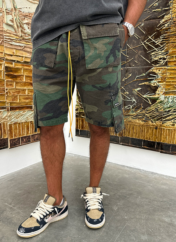 Vintage 4 Pocket Cargo Shorts - Camo