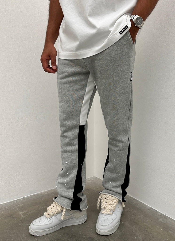 Vintage Flare Paint Jogginghose - Grau