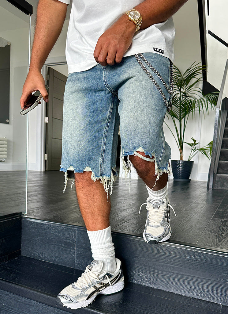 Chaussettes empilées - Blanc vintage