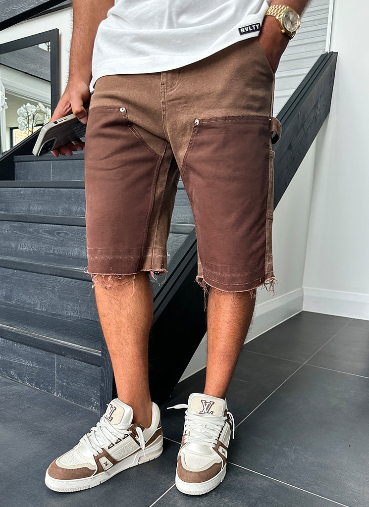 Short en jean vintage Carpenter - Marron