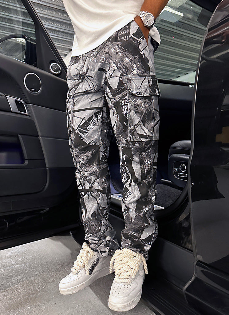 Vintage Cargohose - Black Tree Camo