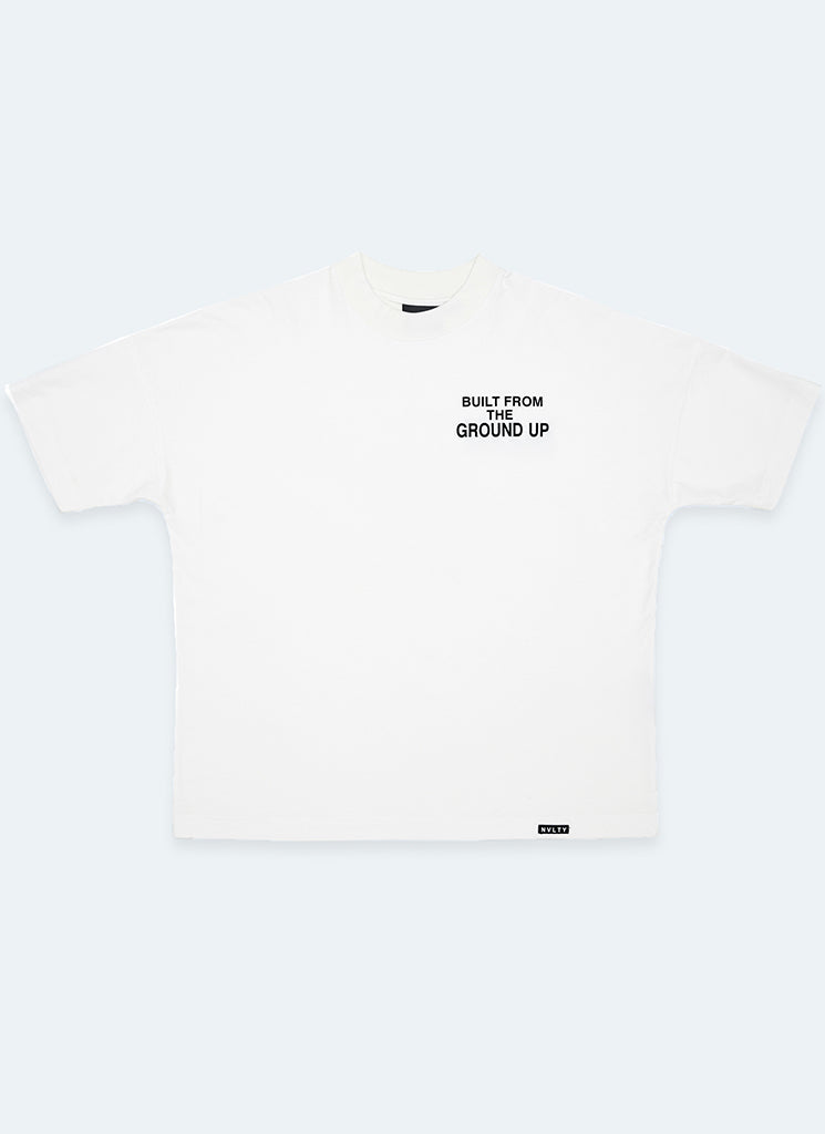 T-shirt « Construit à partir de zéro » - Blanc