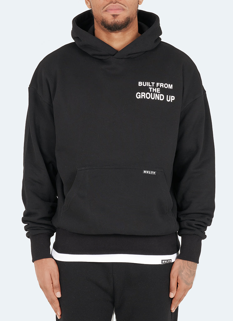 Von Grund auf neu gebauter Hoodie - Schwarz