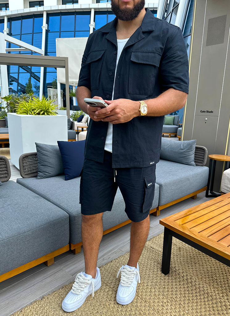 Short cargo vintage - Noir