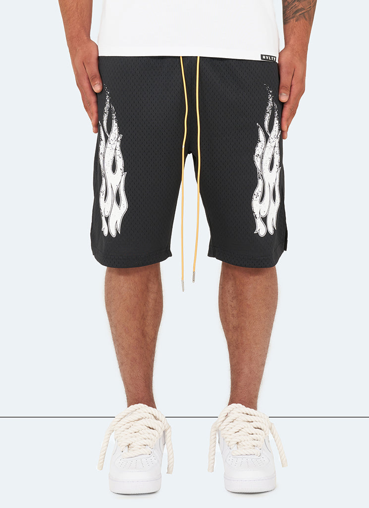 Short Flamme Vintage - Noir
