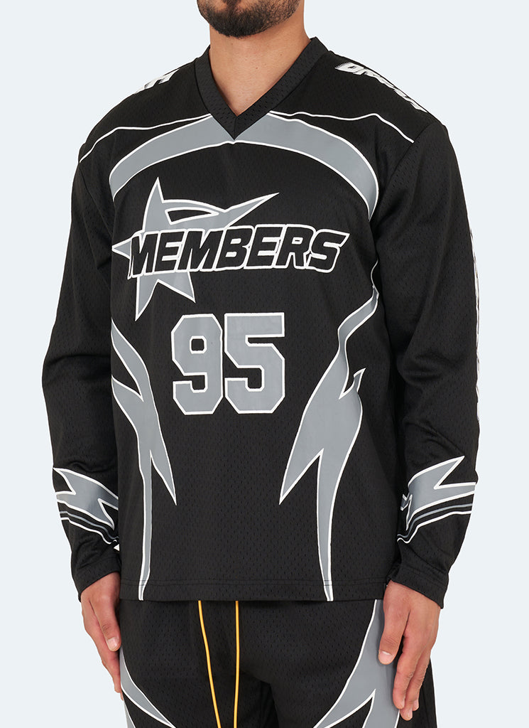 Motorsport-Trikot - Schwarz