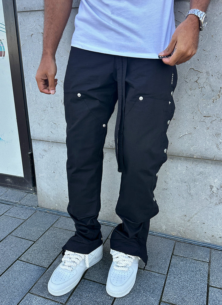 Pantalon cargo vintage Snapper Carpenter - Noir