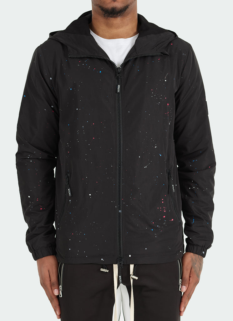 Paint Windbreaker - Schwarz
