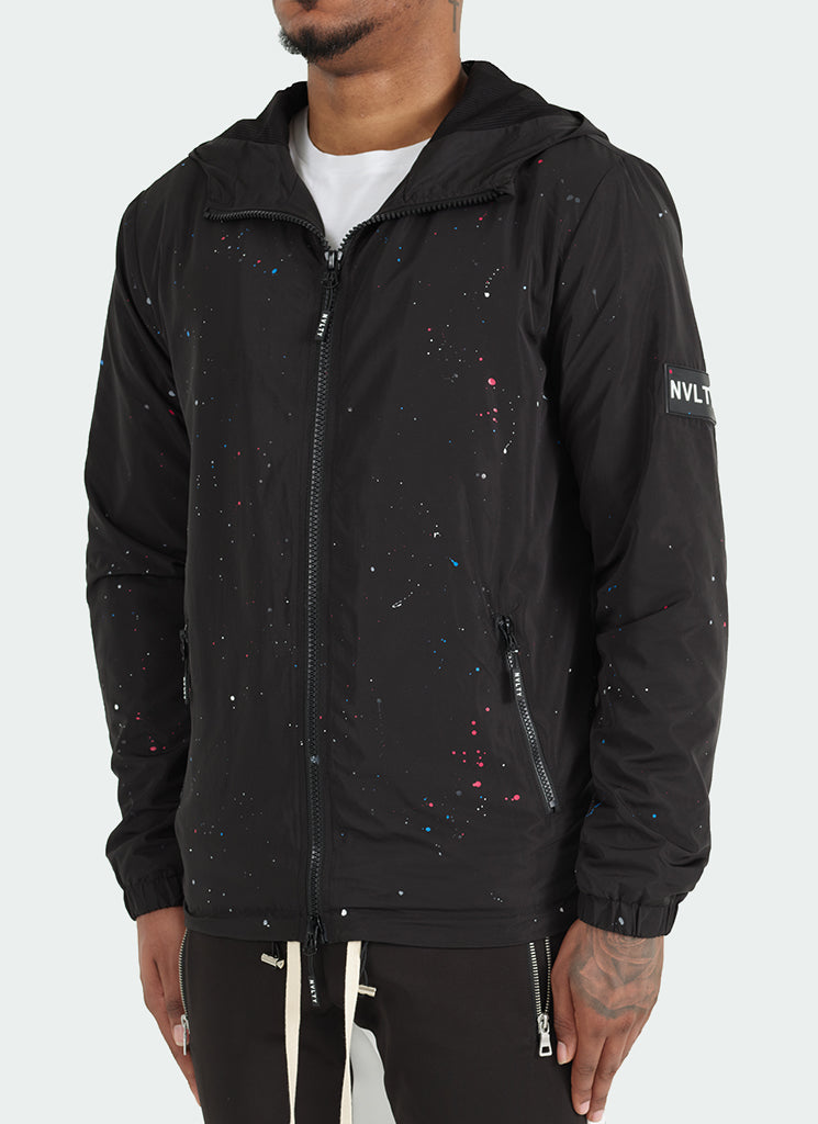 Paint Windbreaker - Schwarz