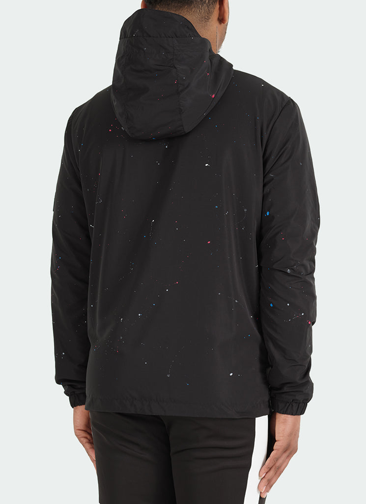 Paint Windbreaker - Schwarz
