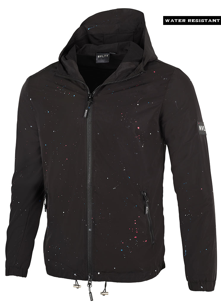 Paint Windbreaker - Schwarz